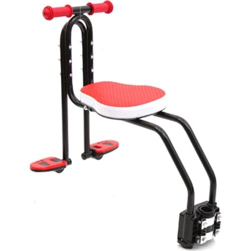 Mountain Bike Front Seats Mat Children Baby Bicycle Safety Chair With Armrest Bar Pedal Cycling Acccessories