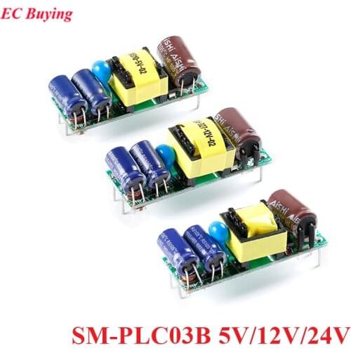 PLC03B AC DC 5V 12V 24V 3W Built-in Switching Power Supply Module Small Volume AC-DC Isolated Switching Board SM-PLC03B
