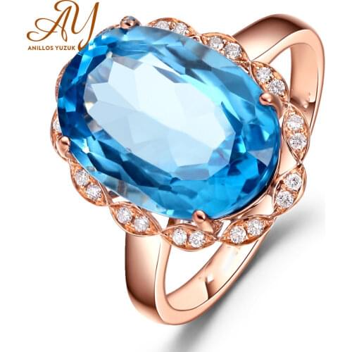 Anillos Yuzuk Luxury 925 Sterling Silver Sky Blue Red Topaz Finger Ring For Women Wedding Engagement Zirconia Rings Open Size