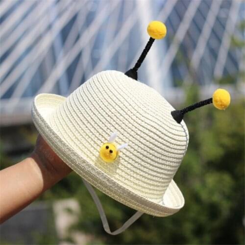 Lovely Double Ears Baby Hat Baby Girl Boy Hat Cap Baby Fisherman Cap Summer Sun Visor Caps Baby Sun Hat Bonnets