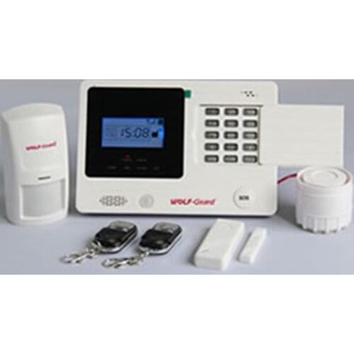 LCD Screen Clock Display GSM Alarm system with Built-in PIR