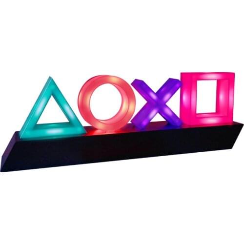 For PS4 Feelings Ambience Light PS4 Icon Modeling Voice Control Decorative Lamp Holder