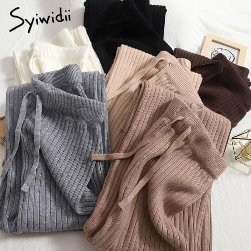 Syiwidii Women's Knitted Trousers
