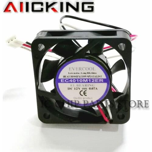 FAN FOR EverCool EC4010M12ER DC 12V 0.07A 40x40x10mm 3-Wire Server Cooling Fan IN STOCK