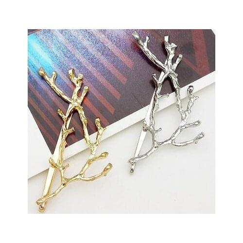 2018 Elegant Metal Tree Branch Hairpins Hair Clips for Women barrettes Female Headwear Alloy Hair Accessories Hair Clip New