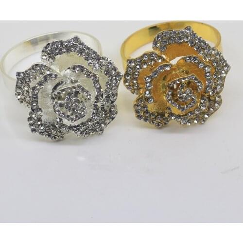 10/PCS gold and silver napkin ring napkin ring western restaurant accessories