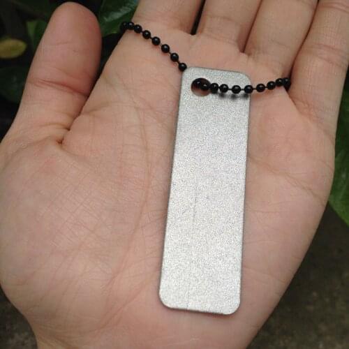 100 PCS DMD Pocket Diamond Sharpener stone Steel Sharpener for outdoor tools Knife Fish Hook fingerNail