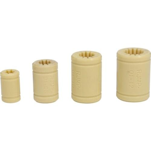 3D printer accessories linear motion plastic bearings solid plastic bearings lm6 8 10 12uu