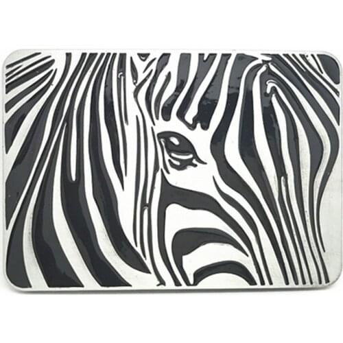 American original personality men and women all-match casual zinc alloy belt accessories zebra pattern buckle