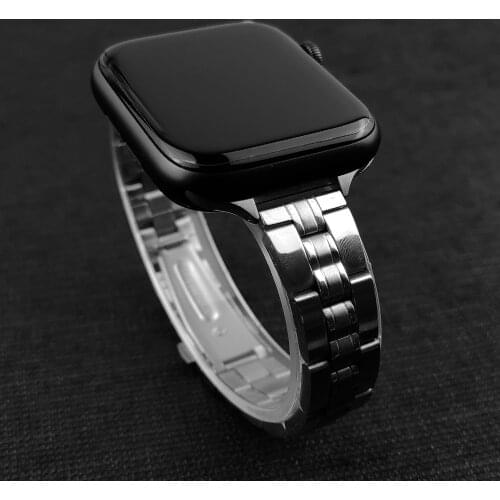 Bracelet for apple watch 40mm 44mm band slim women strap for iwatch se apple watch 6 5 4 3 38mm 42mm Metal bands thin correa