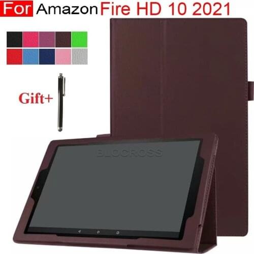 Cover For Kindle Fire HD 10 HD10 Plus 2017 2019 2021 10.1 inch Tablet Case Ultra Slim Cover for Fire HD 10 Plus 11th Generation