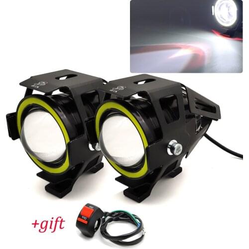 For Honda cbr 1000rr 1100xx 1100 xx 929 VTX1300 VF750 Motorcycle Headlight spotlight moto U7 LED Light motorcycle accessories