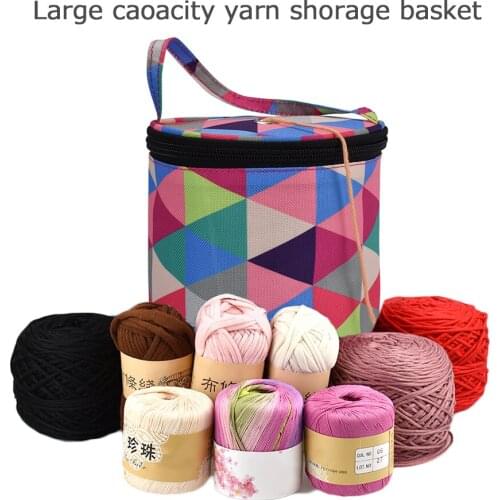 Home Daily Storage Bag Wool Yarn Crochet Sewing Needle Handbag Weaving Tool Tote