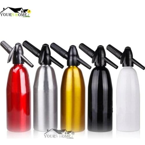 Soda Siphon Wine Making 1Ltr - Make Sparkling Water for Mojitos,Gin Fizz Cocktail and Wine Spritzer Barware