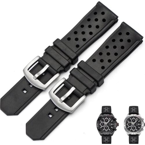 Hot sell silicone Watchband for F1 wristband 22mm Waterproof rubber strap bracelet