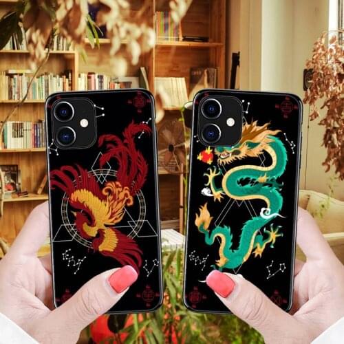 Fashion Dragon Animal Pattern Phone Case for iPhone 12 8 7 6 6S Plus X 5S SE 2020 XR 11 12 Pro mini pro XS MAX cover