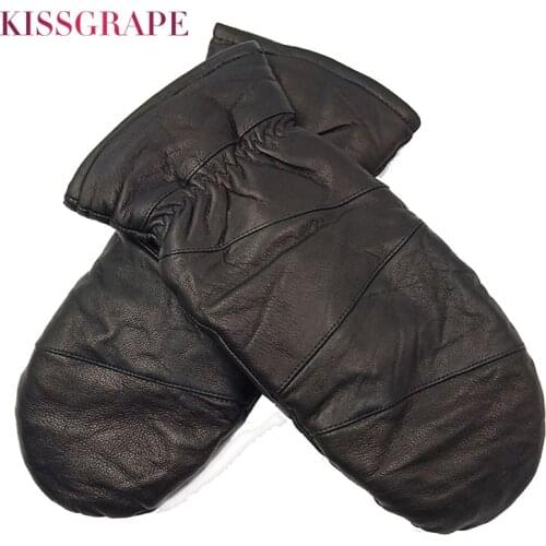 Men Motorcycle Gloves 2020 Winter Male Outdoor Warm Gloves Waterproof Sports Mens Outdoor Thermal Real Sheep Leather Guantes