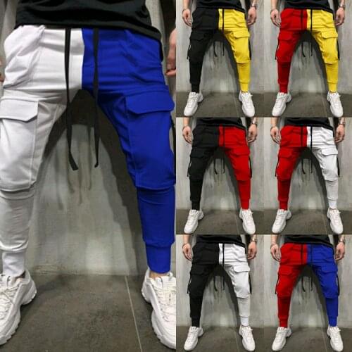 Men Sweatpants Athletic Sport Long Pant Jogger Fitness Training Hip Hop Trousers