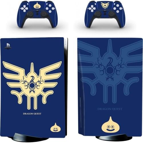 Dragon Quest PS5 Standard Disc Edition Skin Sticker Decal Cover for PlayStation 5 Console & Controller PS5 Skin Sticker Vinyl