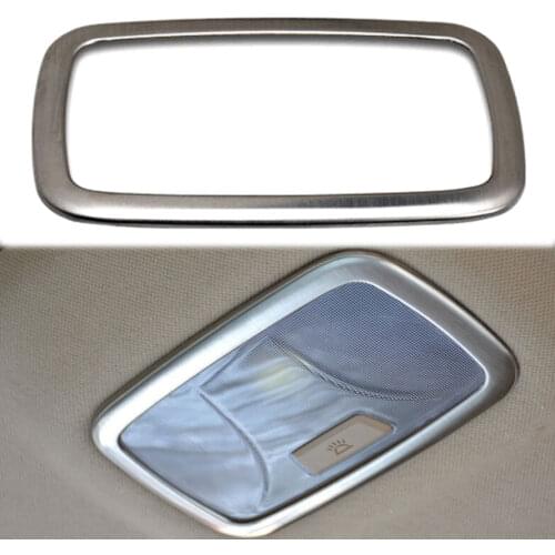 Stainless Steel Interior Rear Reading Light Cover Trim Frame Decoration For Hyundai Tucson IX35 2010 2011-2014 Car Styling