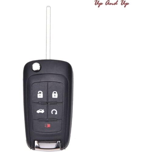 New 5 Button Flip Folding Key Shell Remote Case Fob for CHEVROLET Camaro Volt