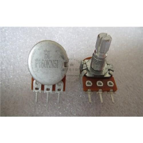 Original new 100% P160KN5I 16 Type A1M single fever power amplifier volume potentiomer 3pin handle length 15MM (SWITCH)