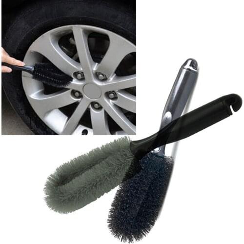 Car Wheel Cleaning Brush Tool Tire Washing Clean Tyre Alloy Soft Bristle Cleaner