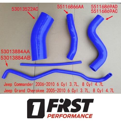 Silicone radiator coolant heater air intake hose tube for JEEP COMMANDER/GRAND CHEROKEE 53013522AC 55116866AA 55116869AD