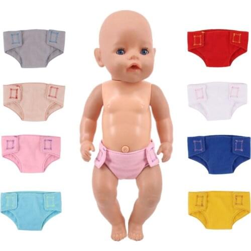 Doll panties, suitable for 18-inch American dolls and 43 cm-born dolls, for girls toys, childrens birthday gifts