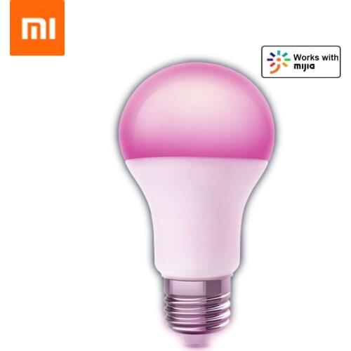 Xiaomi MIJIA Smart LED Bulb RGBW Colorful Changeable 1880K-7000K E27 600lm 7.5W Voice Control by MIJIA Smart Home APP