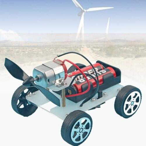 Wind Power Car DIY Electronic Kit Technology Science Toys Kits For Children Experiment Stem Education Teaching Materials