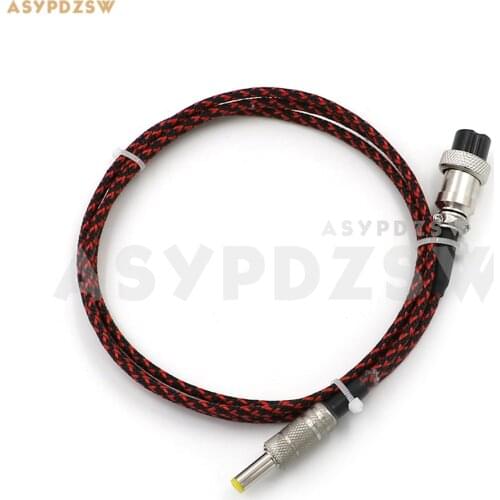 1.2M GX16-2 Pin to 5.5*2.1mm Silver plated DC Linear power supply Air output cable