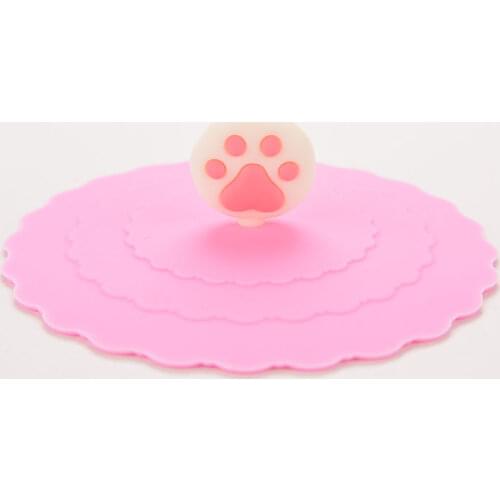 1pc Lovely Anti-dust Silicone Fruit Cup Cover Leakproof Coffee Lid Cap Airtight Sealed Cup Cover