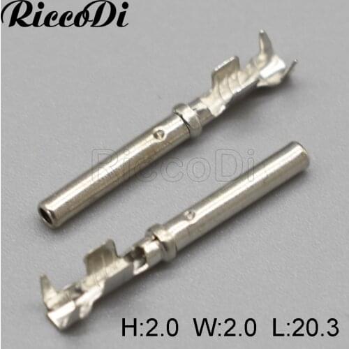 100 Pcs 1.0mm Female Elcetric Plug Crimp Terminal DTM Pins Auto Insert Spring Round Wiring Terminal 1062-20-0122