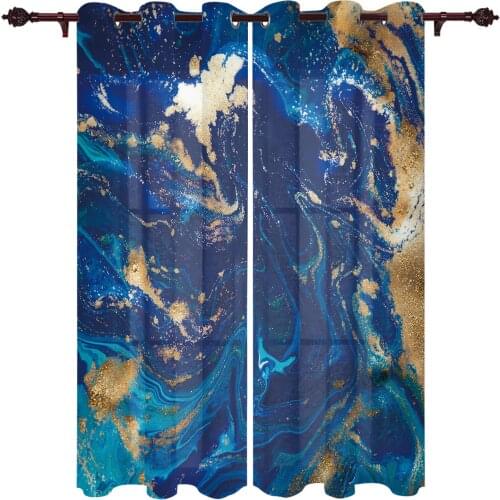 Marble Pattern Abstract Outdoor Curtain For Garden Patio Curtains Bedroom Living Room Kitchen Bath Room Panel Drape