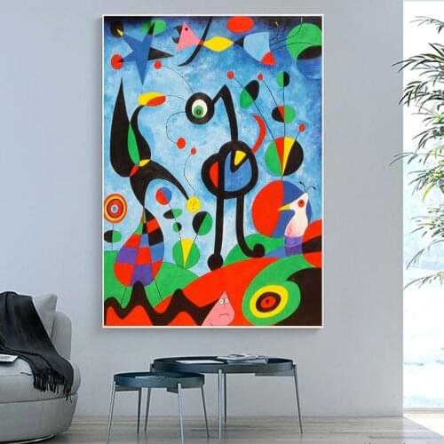 Abstract The Garden 1925 By Joan Miro Famous Art Work Reproductions Wall Art Canvas Paintings Wall Art Pictures Home Decoration