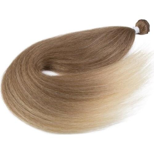 Bella Kinky Straight Bundles Synthetic Hair Bundles Hair Extensions 36inch Yaki Straight Hair Bundles Blonde High Temperature