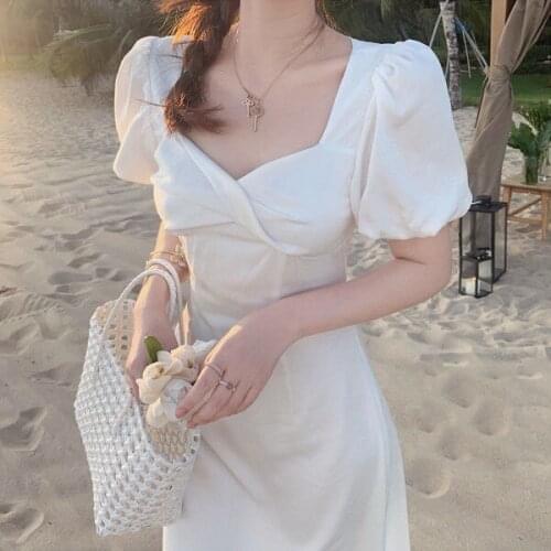 White Chiffon Dress Women New Sexy Woman Dresses Vestido De Mujer Femme Robe