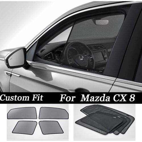 Custom fit for Window UV Sun Prevent Sunshine Blocker Cover Shade Mesh Auto Exterior Sunshade Baby Child Protect For Mazda CX 8