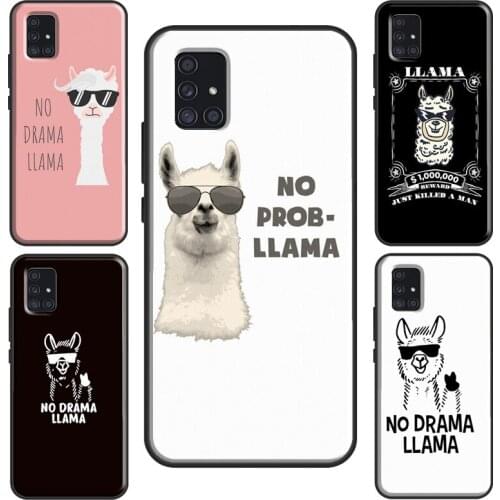 No Drama Llama No Prob-llama Alpaca Case For Samsung A32 A12 A42 A52 A72 A21S A20e A11 A31 A51 A71 A10 A20S A30 A40 A50 A70