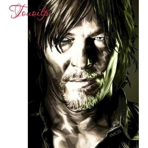 TOUOILP 5D diamond embroidery mosaics diamond canvas painting beadwork needlework The Walking Dead diamond painting 5d stickers