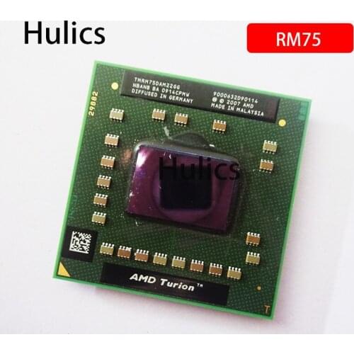 Hulics AMD Turion 64 X2 Mobile technology RM-75 RM 75 RM75 2.2 GHz Dual-Core Dual-Thread CPU Processor TMRM75DAM22GG Socket S1