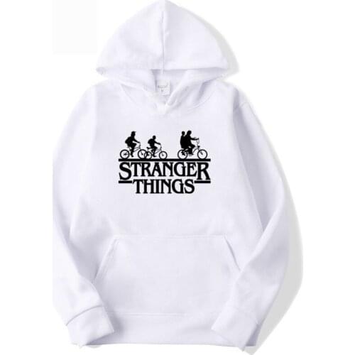 Trendy Faces Stranger Things Hooded Mens Hoodies and Sweatshirts Oversized for Autumn with Hip Hop Winter Hoodies Men Brand