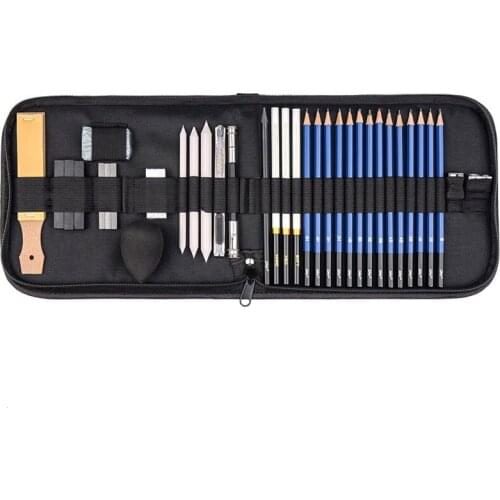 37 PCS Sketching Pencils Set, Professional Sketch Drawing Set, Complete Artist Kit With Travel Case For Kids And Adults