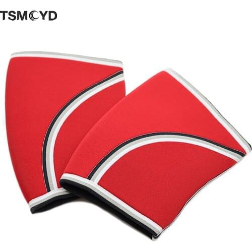 New 2PCS 7MM weightlifting Knee pads Durable Neoprene Sleeve Squat Support Compression Powerlifting Durable Prevent Sprain pads