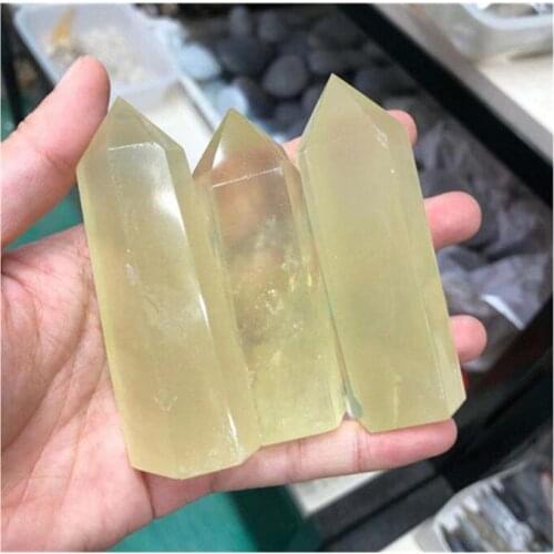 Natural Citrine Crystal Wand Point Stones For Home Decoration