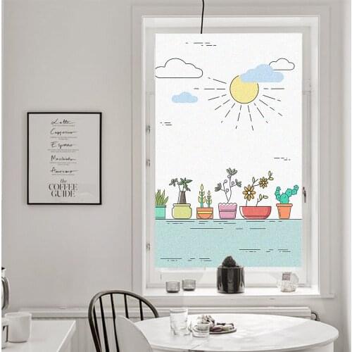 Window Film Privacy Sunny Day Glass Sticker UV Blocking Heat Control Window Coverings Window Tint for Homedecor