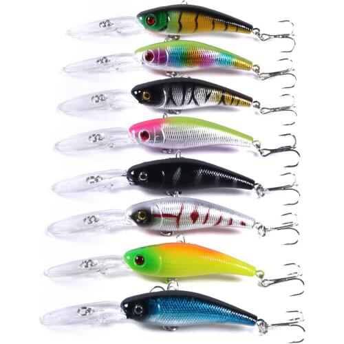 Deep swim bait 1pcs pesca lure fishing 10cm 7.8g Japan minnow lure with 6# hooks quality wobbler fishing tackle