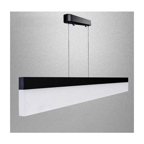 Simple Creative Strip Droplight Modern LED Pendant Light Fixtures For Office Study Dining Room Hanging Lamp Home Lighting