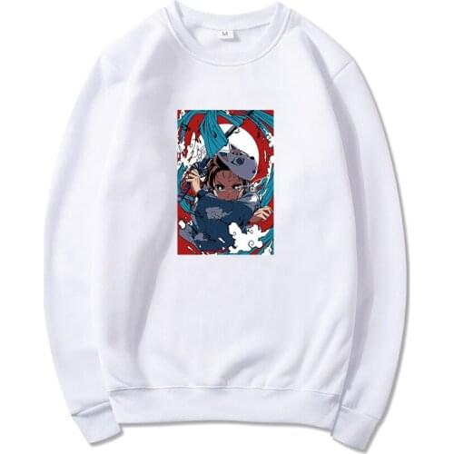 Anime Demon Slayer Tanjirou Breath Of Water Hoodies Men Women Harajuku Sweatshirt Dropship Pullover Tracksuit Sudadera